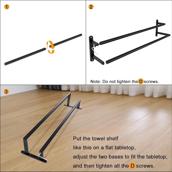32Inch Double Towel Bar, JIAPAIDUO Towel Rack - Image 9