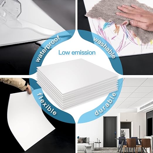 Art3d 12-Pack Smooth Drop Ceiling Tile 2ft x 2ft - Image 3