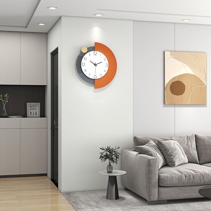 FLEBLE Modern Wall Clocks for Living Room Decor Large Decorative Wall Clock - Image 2