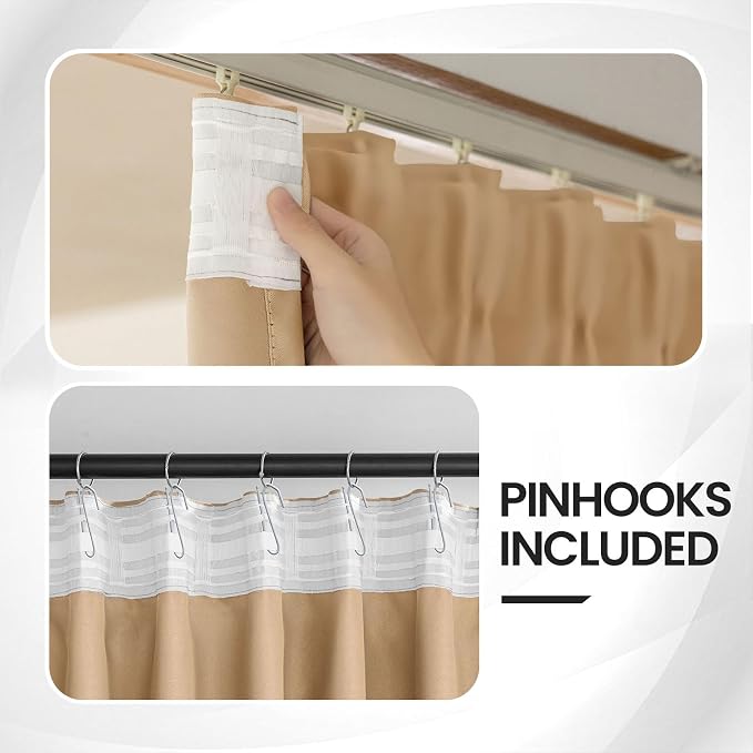 Ceiling Pinch Pleated Blackout Curtains & Drapes - Image 3