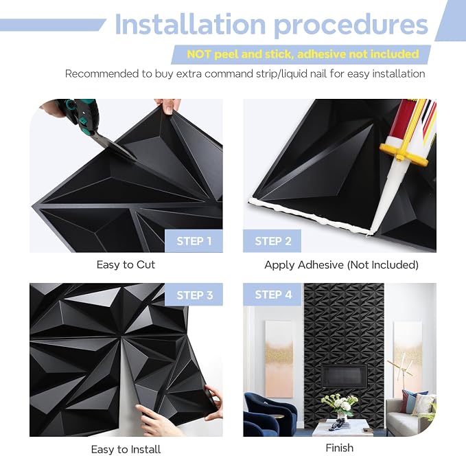 STICKGOO 3D Wall Panels for Interior Wall Decor, 33 Pack - Image 7