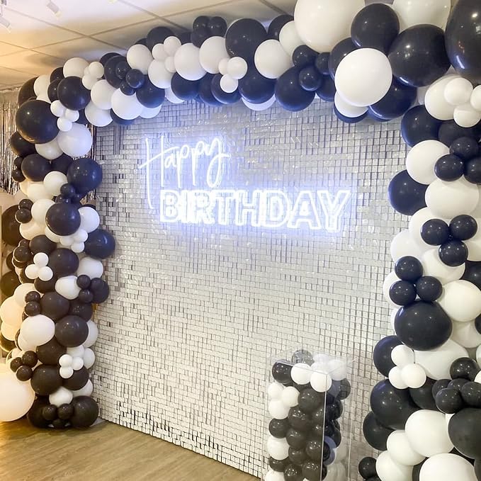 COKAOBE Matte White Sequin Wall Backdrop, Photo Backdrops - Image 6