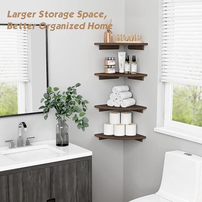 Forbena Large Corner Floating Shelves - Image 4