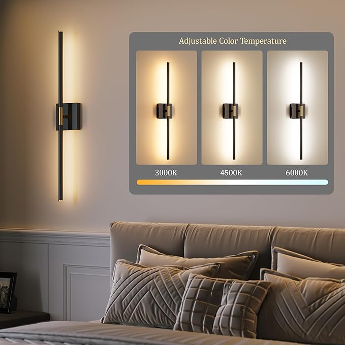 Morauroral Battery Operated Wall Sconces Set of 2, 10000mAh Rechargeable Sconces - Image 4
