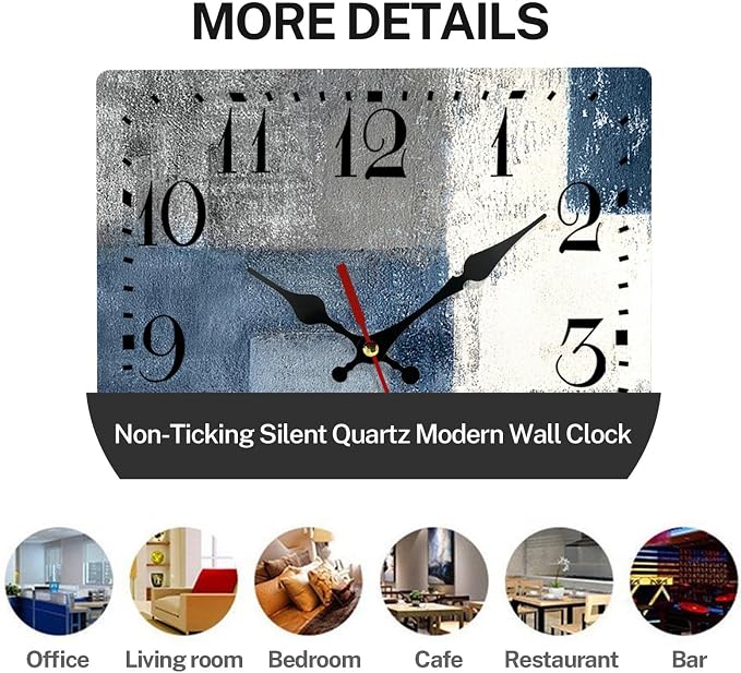 ArtSocket Wooden Wall Clock Silent Non-Ticking, Battery Operated - Image 3