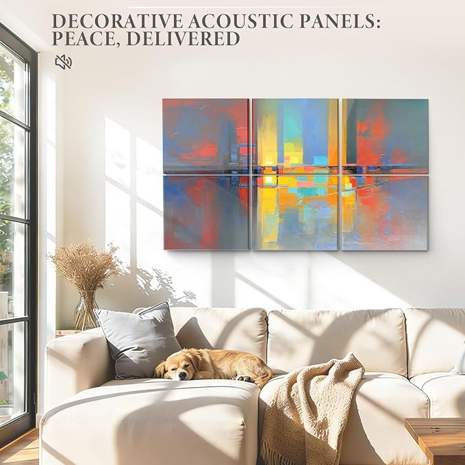 JBER Acoustical Wall Panels, 47.2×27 Inches Art Acoustic Panels, Decorative - Image 6