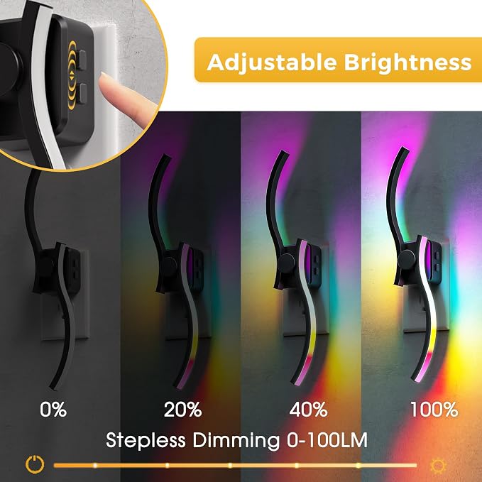 L LOHAS LED Night Light, 2 Pack Night Lights Plug into Wall, Modern Nightlight - Image 4