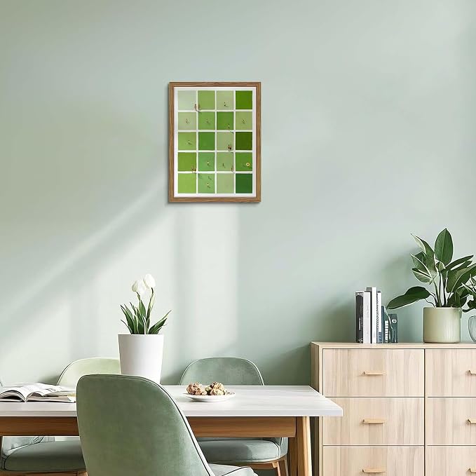 Framed Modern Green Wall Art, Minimalist Summer Swimming Pool Canvas Wall Decor - Image 9