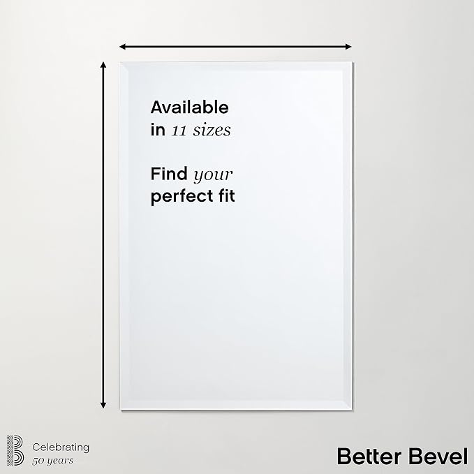 Better Bevel Frameless Rectangle Mirror - Image 5