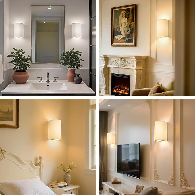 OCATO Battery Operated Wall Sconce: Wireless Wall Sconces Set of Two Battery - Image 8