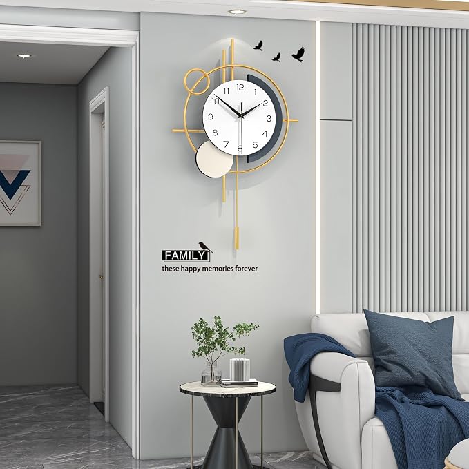 Large Wall Clocks for Living Room Decor Modern Wall Clock Battery Operated - Image 3