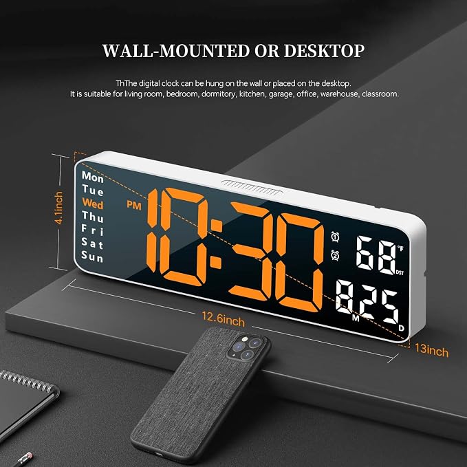 Digital Clock, Digital Wall Clock - Image 3