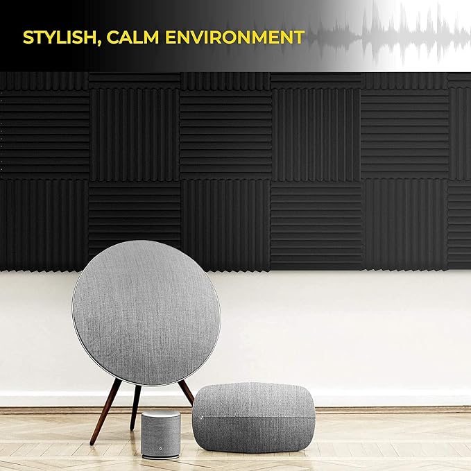 12 Pack Acoustic Panels 1 X 12 X 12 Inches – Acoustic Foam - Image 6