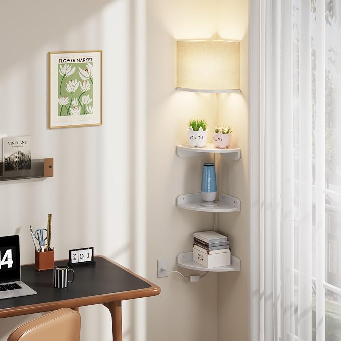 YAOHUOO Corner Shelf Wall Mounted - Image 8
