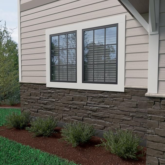 EverStone Acadia Ledge Faux Stone Panel, River Moss Color - Image 12