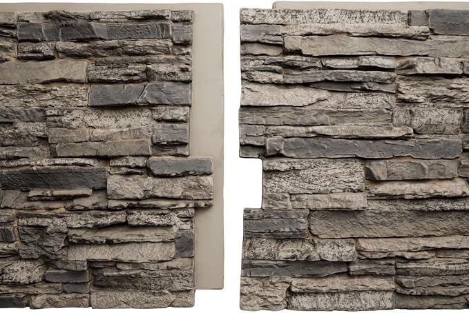 EverStone Canyon Ridge Faux Stone Panel, 45 3/4"W x 24 1/2"H x 1 1/4"D - Image 10