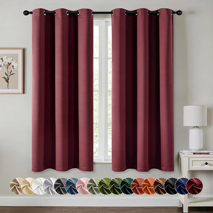 MIULEE Blackout Curtains for Bedroom Living Room 2 Panels, Thermal Insulated by MIULEE