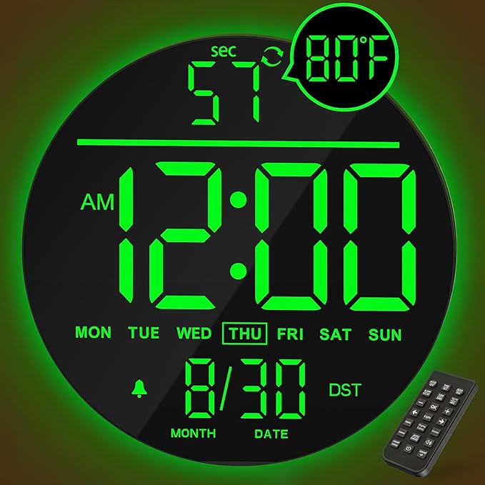 JALL 10" Large Digital Wall Clock by JALL