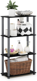 Furinno TURN-S-TUBE Storage Shelves, 4-Tier Book Shelf, Corner Shelf, Toolless by Furinno-FitsYourSpaceFitsYourBudget