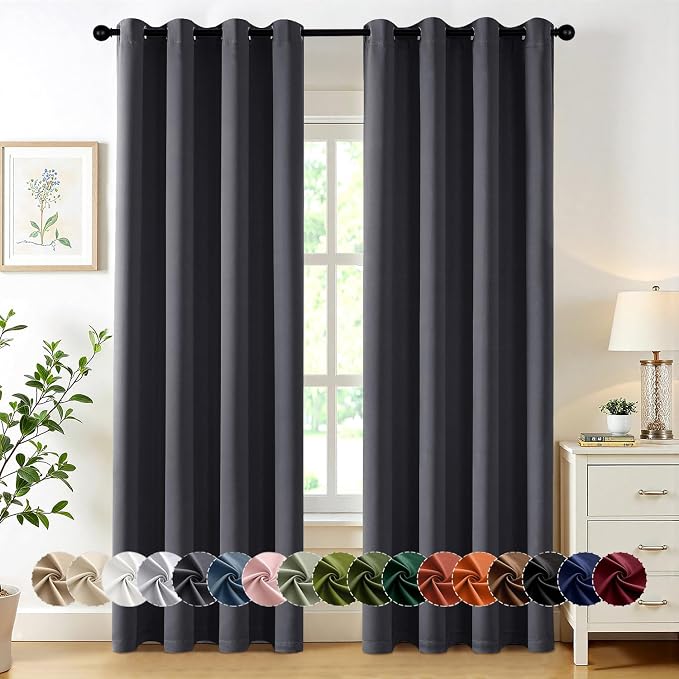 MIULEE Blackout Curtains for Bedroom Living Room 2 Panels, Thermal Insulated by MIULEE