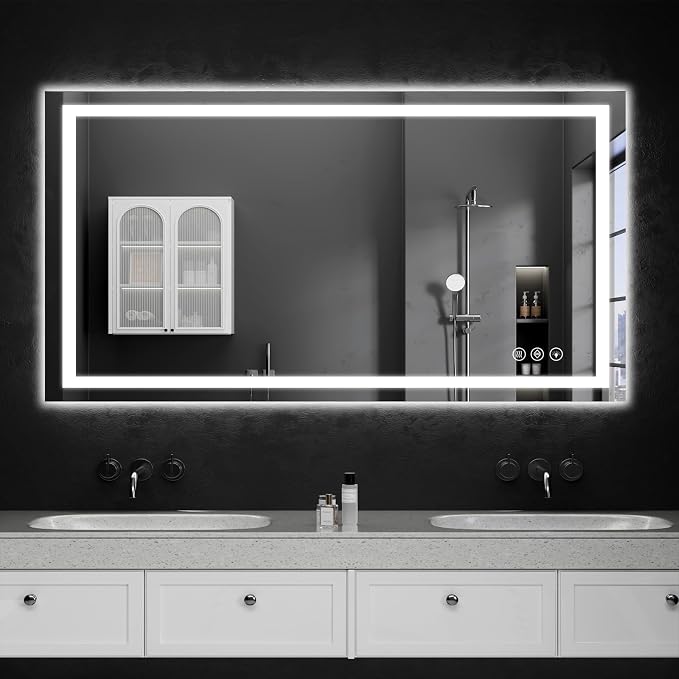 48"x32" LED Bathroom Mirror - Image 9