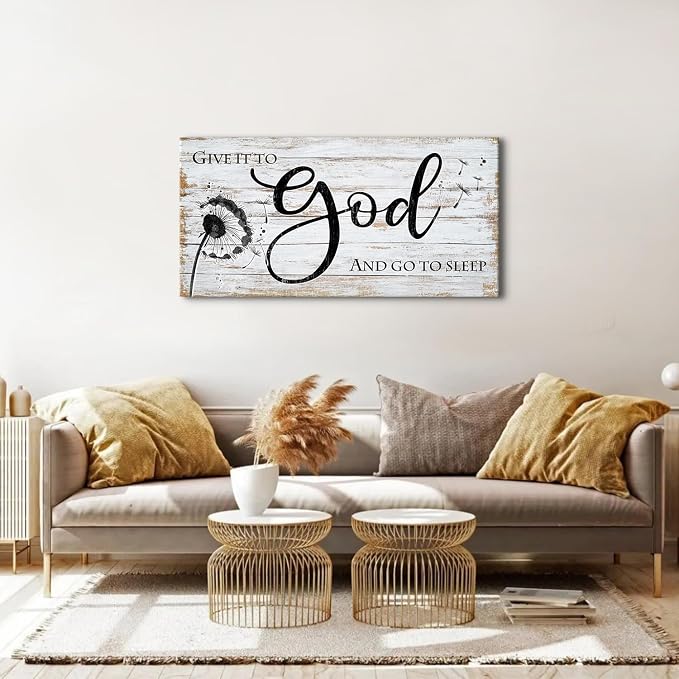 AIYISU Christian Bible Verses Wall Art Rustic Wall Decor - Image 4
