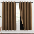 NICETOWN Full Shade Curtain Panels, 62 x 72 inch, Pair of Energy Smart & Noise by NICETOWN