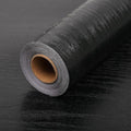 Peel and Stick Wallpaper Black Wood Wall Paper by LOVADA