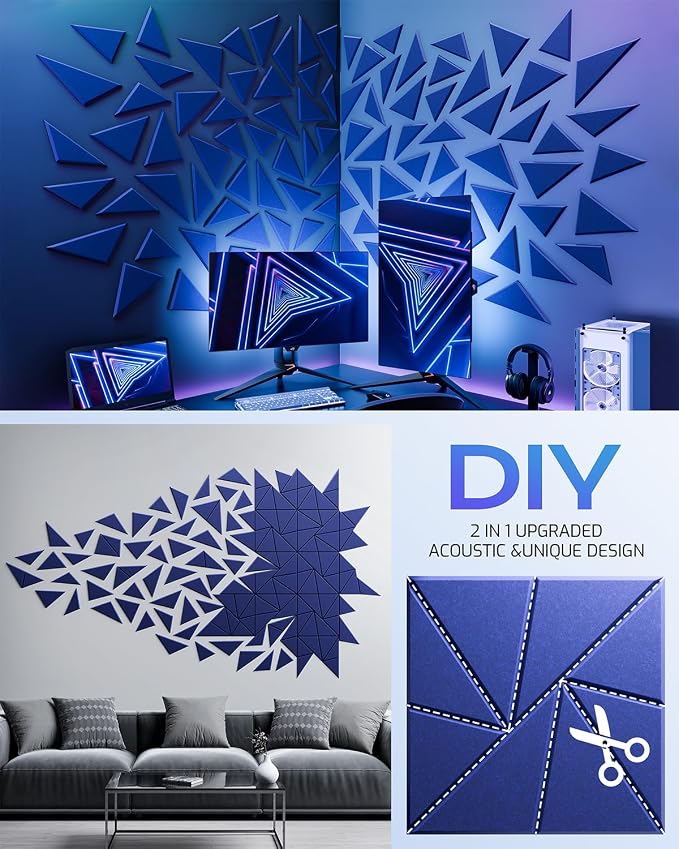 22 Pack Acoustic Panels, Sound Proof Foam Panels - Image 5