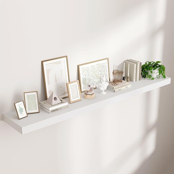 Venusmiles Floating Shelves for Wall 71 inch Long, Engineered Wood Large Wall by Venusmiles