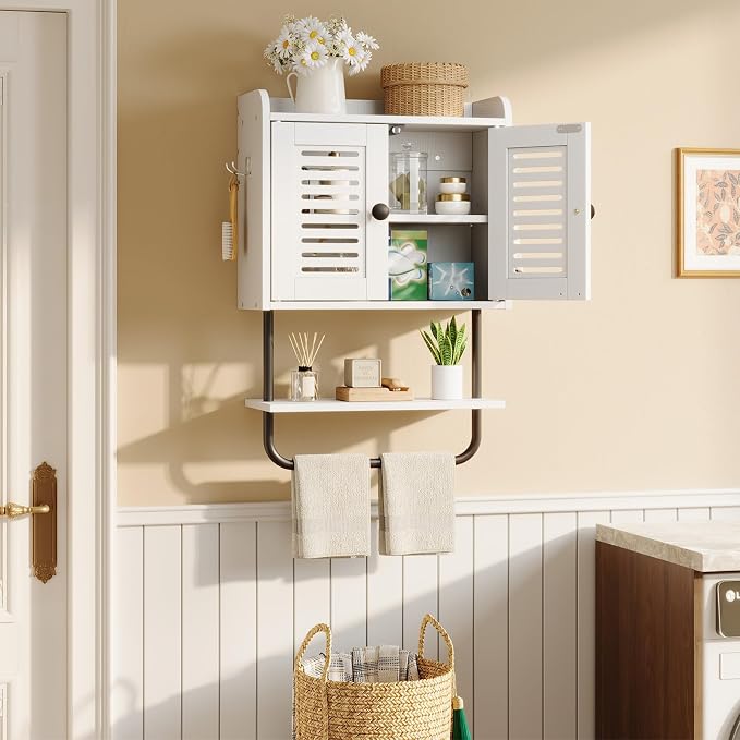 HOOBRO Medicine Cabinet, Double Doors Bathroom Wall Cabinet - Image 4
