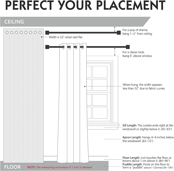 FMFUNCTEX 100% Blackout Curtains - Image 9