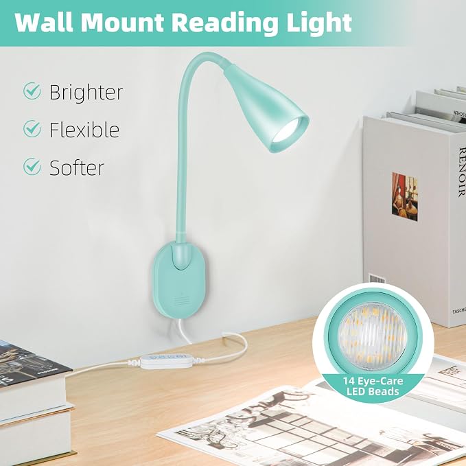 LiFMIRA Wall-Mounted LED Bedside Reading Light - Image 2