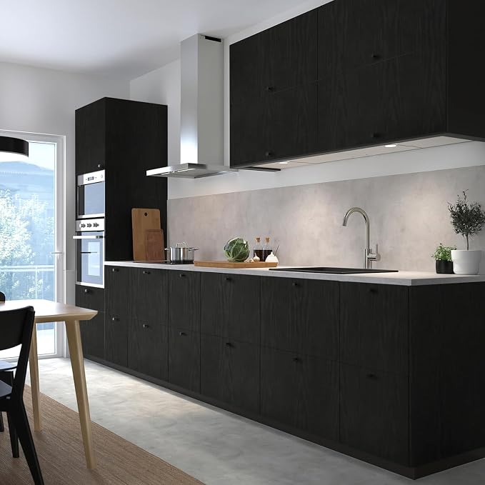 Heroad Peel and Stick Wallpaper Wood Contact Paper Wood Wallpaper Black Wood - Image 5