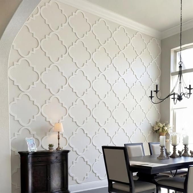 Yalikop 6 Pcs 3D 12inch Wall Panels Premade Wainscoting Kits Large Art - Image 2