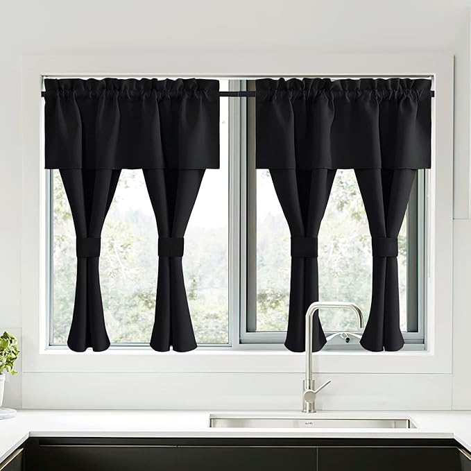 NICETOWN Black Blackout Curtains by NICETOWN
