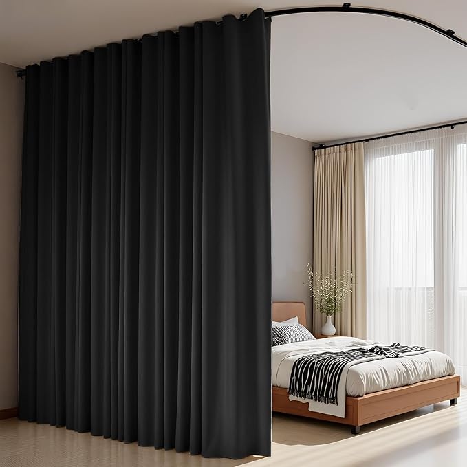 Room Divider Curtains Flexible Ceiling Tracks Set Curtain Track Ceiling Mount - Image 6