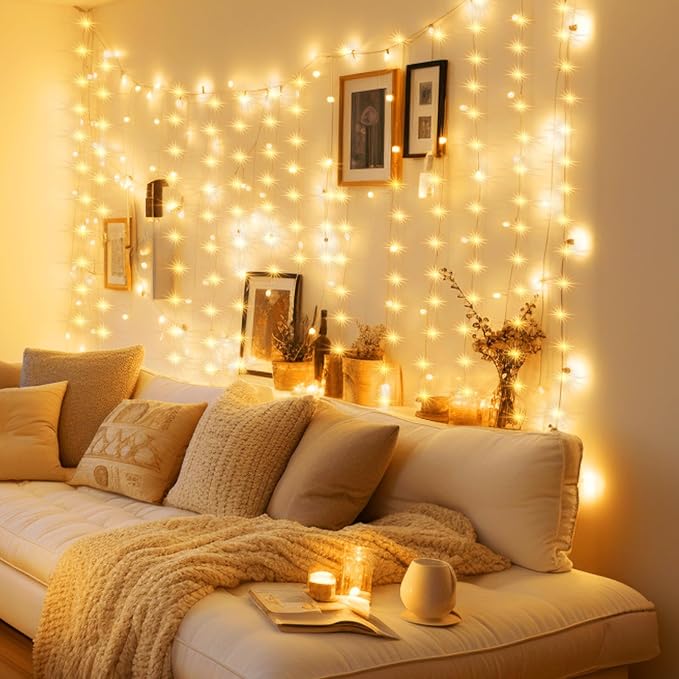 Minetom Curtain Lights, 300 LED Dimmable Fairy Lights - Image 7