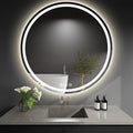 LED Bathroom Mirror 40 Inch Round Bathroom Mirror by WISSMILESHOME