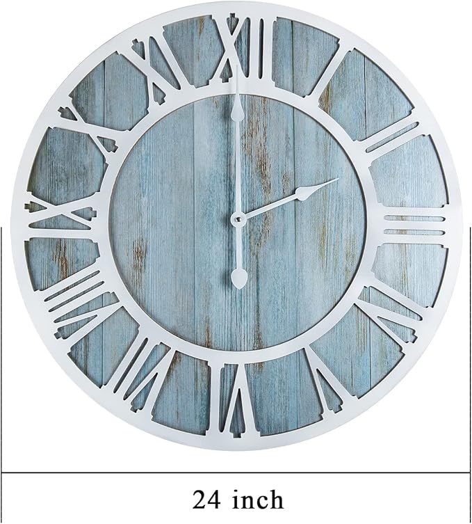 1st owned Wall Clocks for Living Room Decor, Round Silent Non Ticking, Modern - Image 5