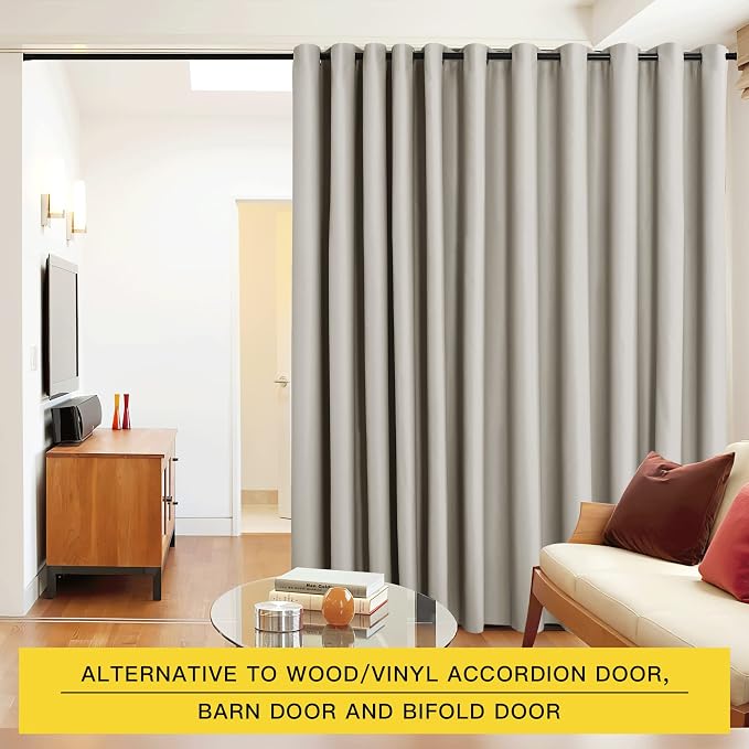 NICETOWN Room Dividers Curtains Screens Partitions, Premium Heavyweight Laundry - Image 2
