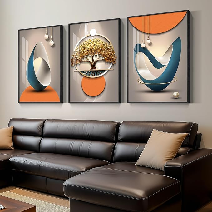 Framed Modern Luxury Large Wall Art by Cuspin