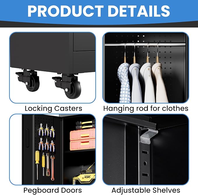 Metal Garage Storage Cabinet - Image 4