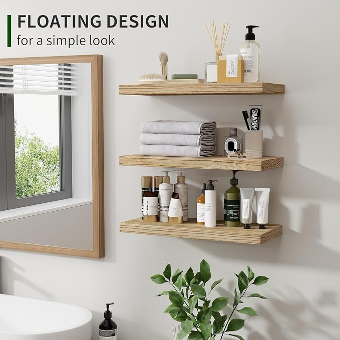 Marsmiles Wood Floating Shelves - Image 3