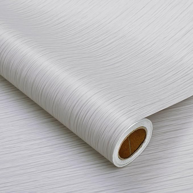 Heroad Peel and Stick Wallpaper Wood Contact Paper Wood Wallpaper Light Grey by HeroadBrand