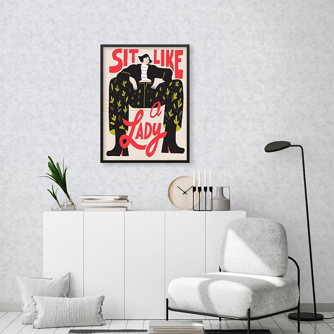 Funky Feminist Wall Art Vintage Trendy Equal Rights Canvas Poster 08x10 inch - Image 7