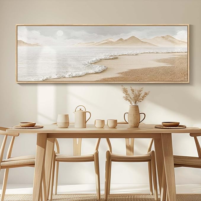 Framed Boho Coastal Beach Wall Art - Image 9