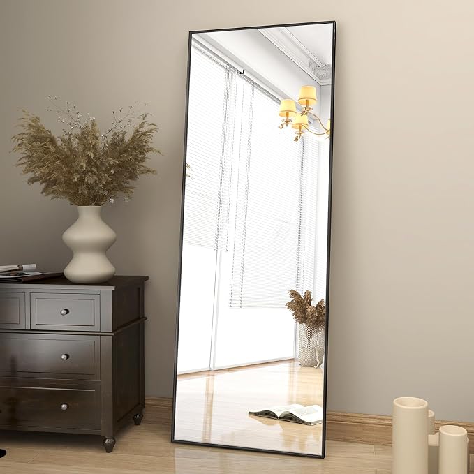 BEAUTYPEAK Full Length Mirror 64"x21" Nano Glass, Standing Rectangle Floor - Image 5