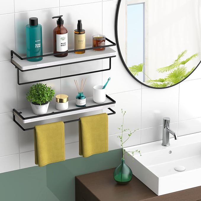 Meangood Floating Shelves Wall Mounted Set of 2, Wall Shelf - Image 2