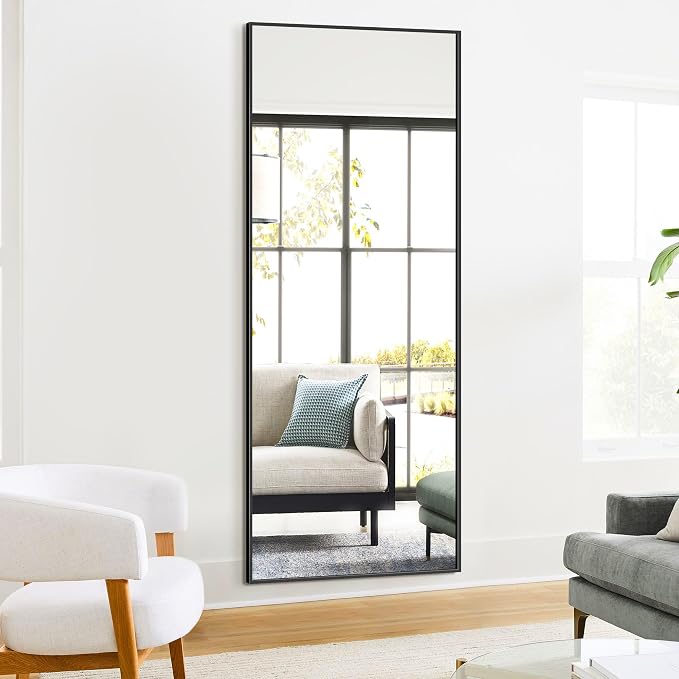 TRAHOME Full Length Standing Mirror, Free Standing or Wall Mount - Image 5